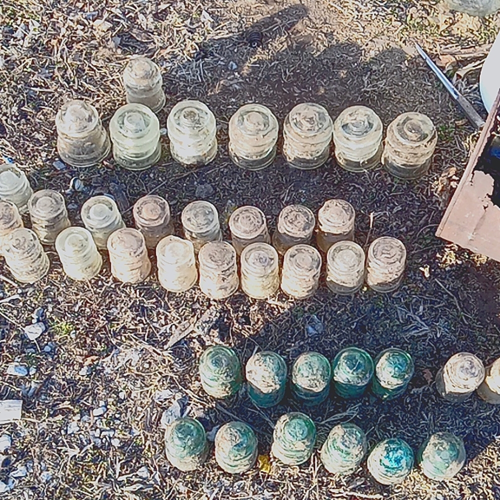 Glass top insulators